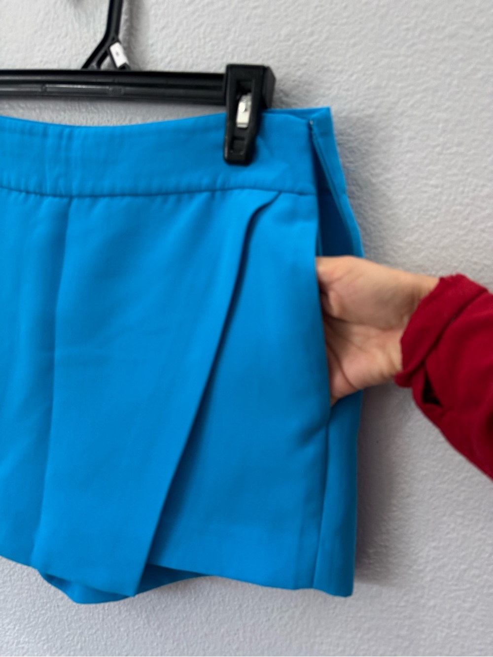 J.Crew Turquoise Blue Wrap Front Skort Size 2 Preppy Coastal Chic - Picture 5 of 7